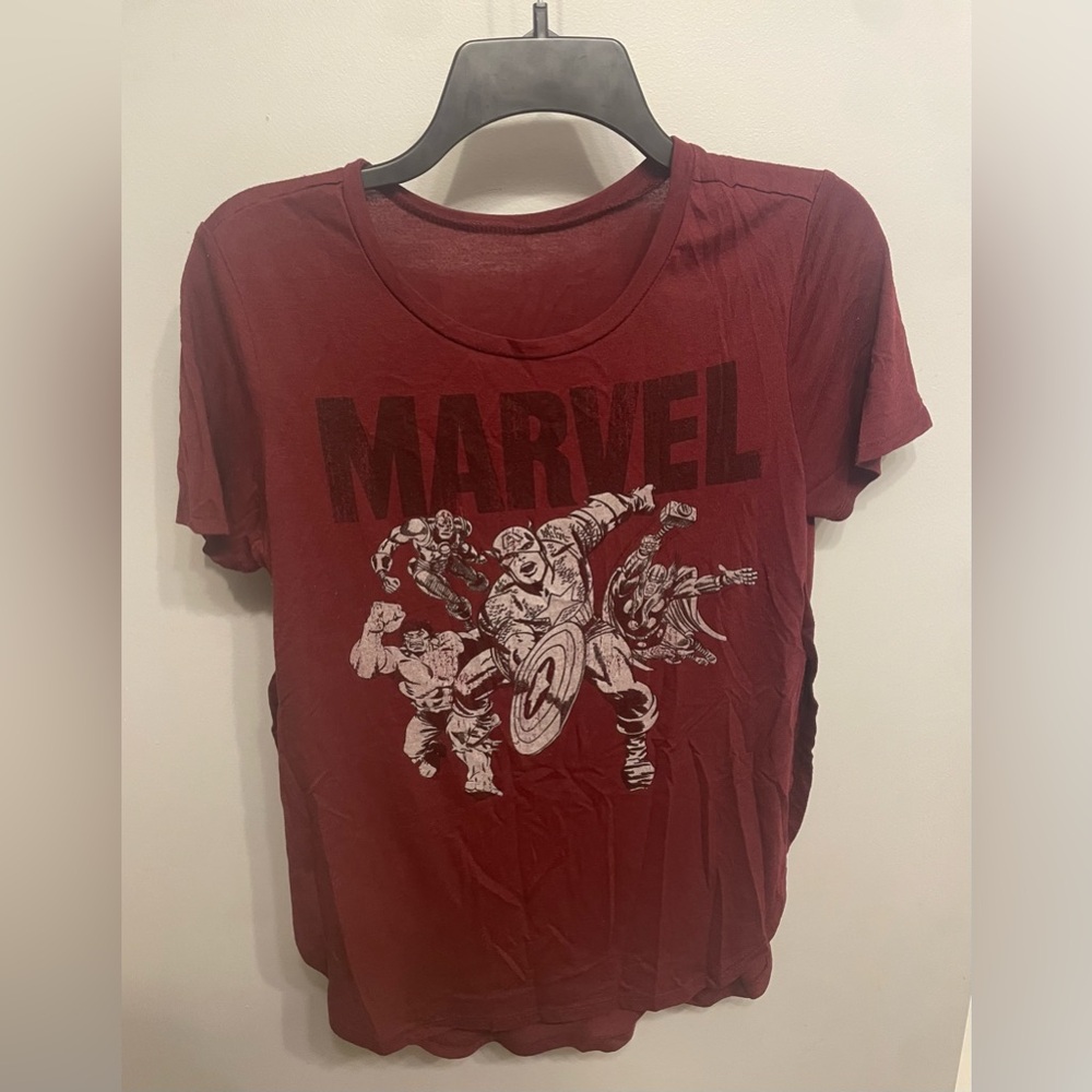 Marvel Burgundy Heroic Tee
